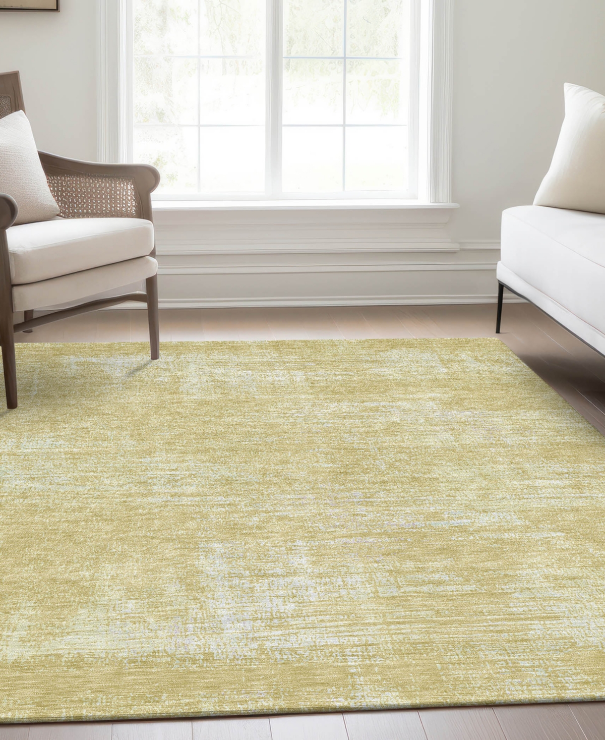 Addison Chantille Acn839 5'x7'6" Area Rug In Wheat
