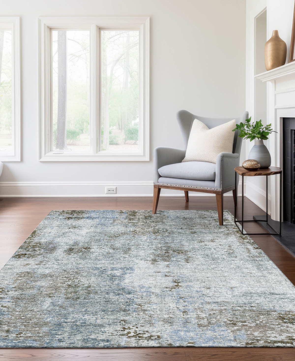 Addison Chantille Acn814 5'x7'6" Area Rug In Mocha
