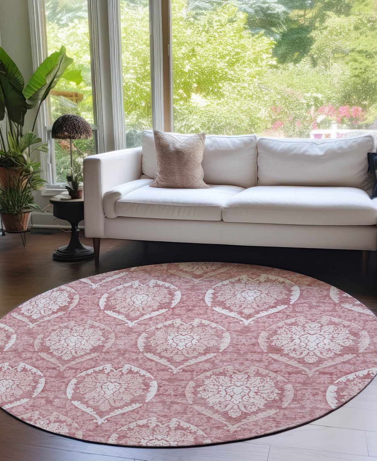 ADDISON CHANTILLE MACHINE WASHABLE ACN810 8'X8' ROUND AREA RUG