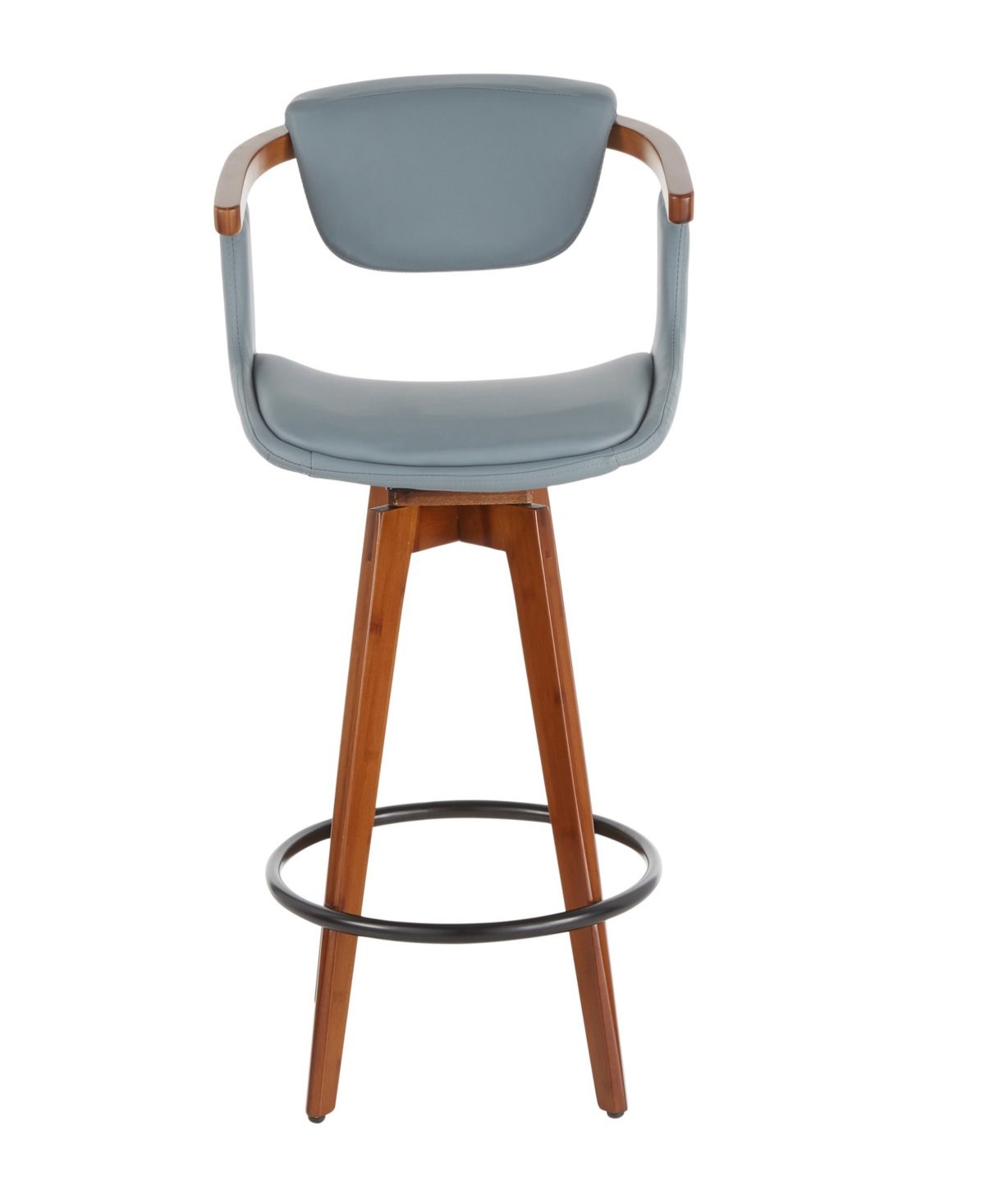 LUMISOURCE 36" BAMBOO ORACLE MID-CENTURY MODERN COUNTER STOOL 
