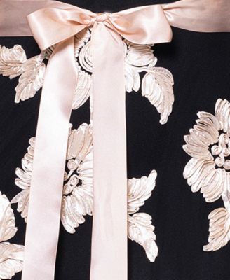 Women's Embroidered Mesh Gown