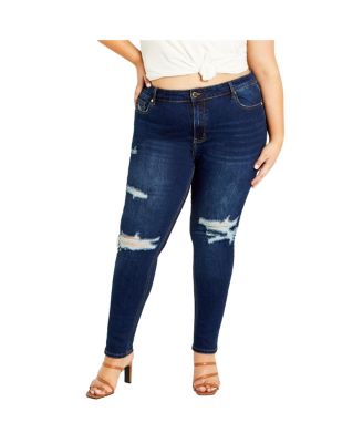 Women's Asha Jojo Distressed Detail Crop Jean