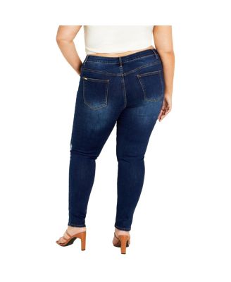 Women's Asha Jojo Distressed Detail Crop Jean