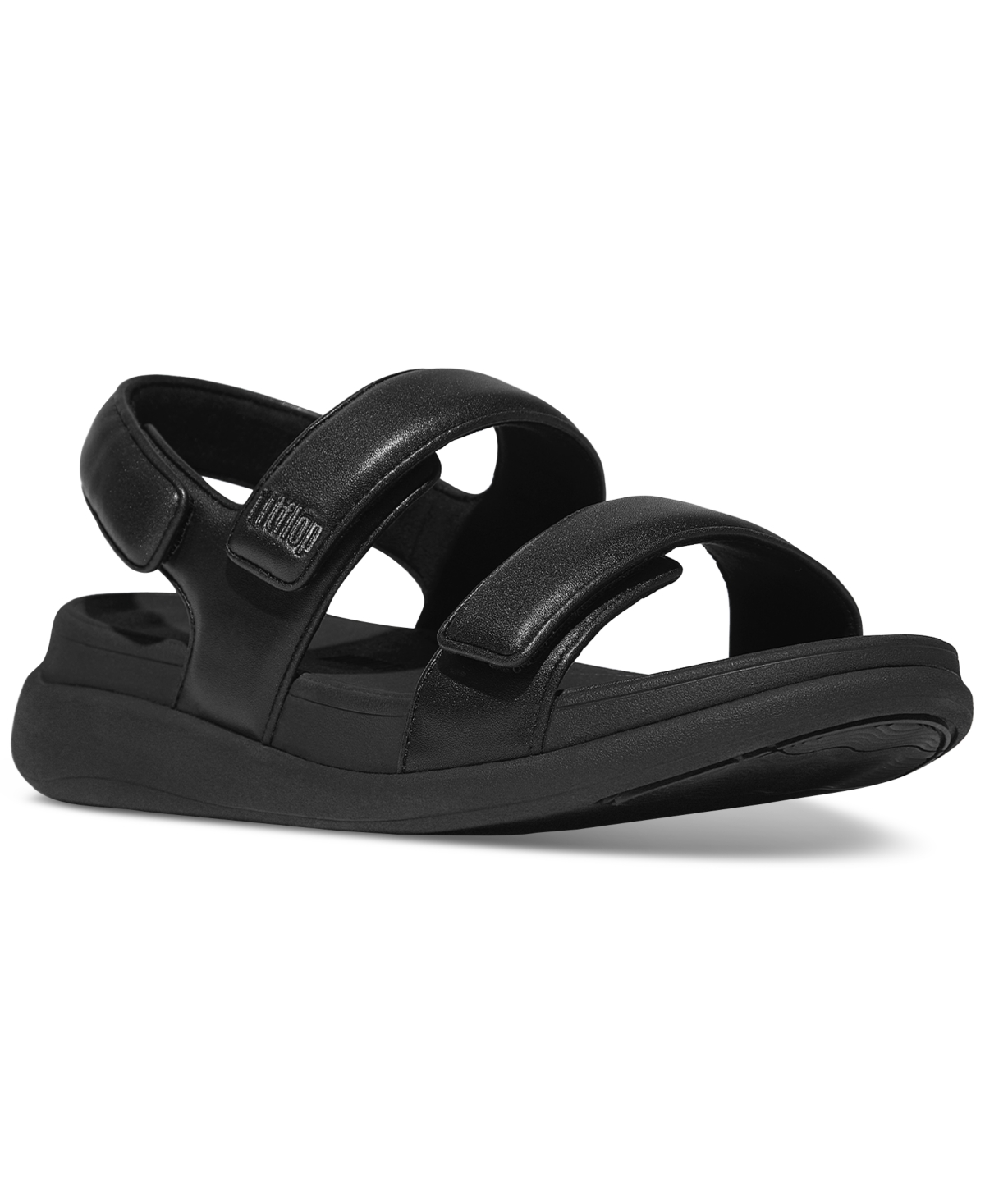 Women's F-Mode Go Adjustable Flatform Backstrap Sandals - Platino