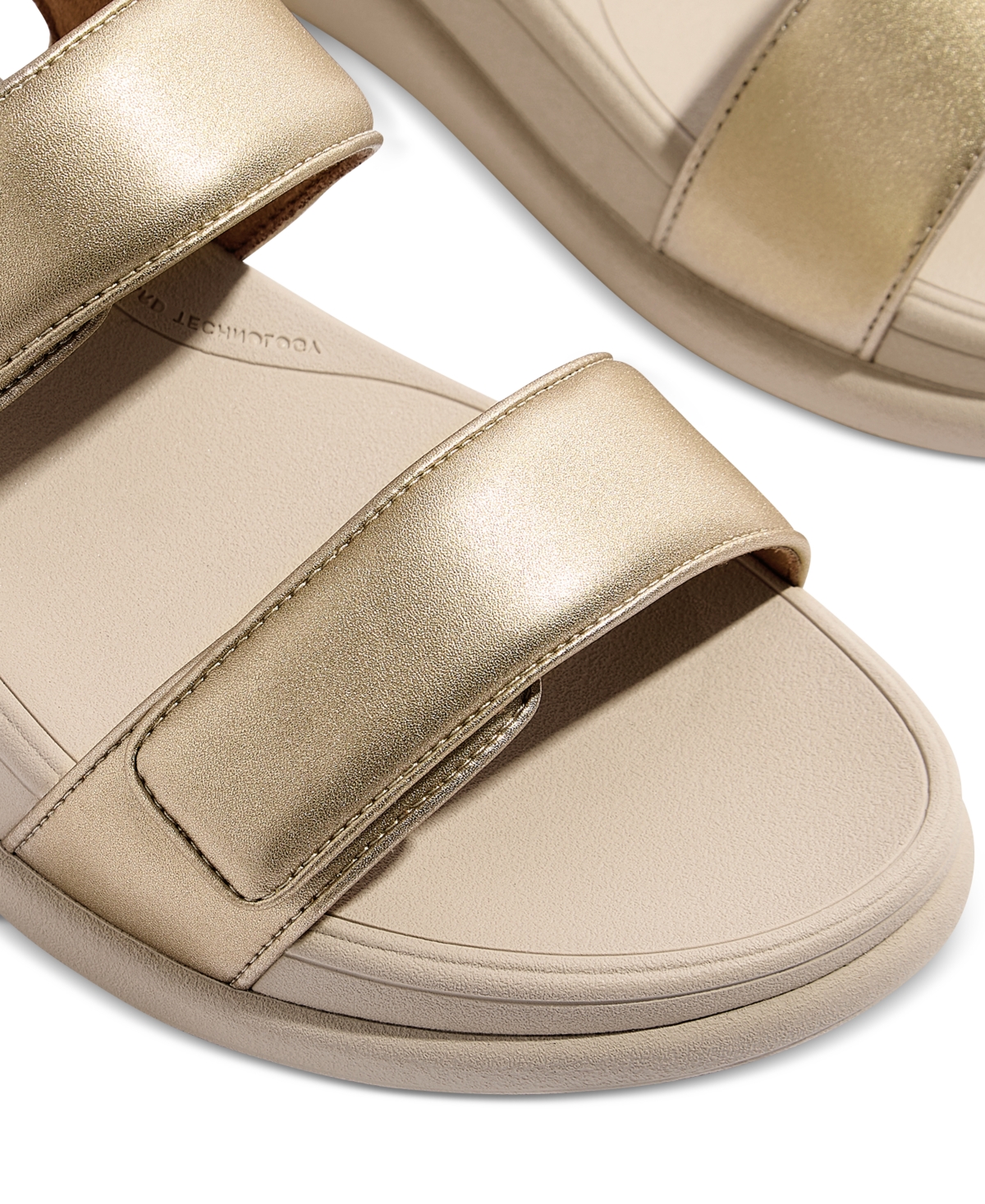 Fitflop F-mode Go Sandals In Platino