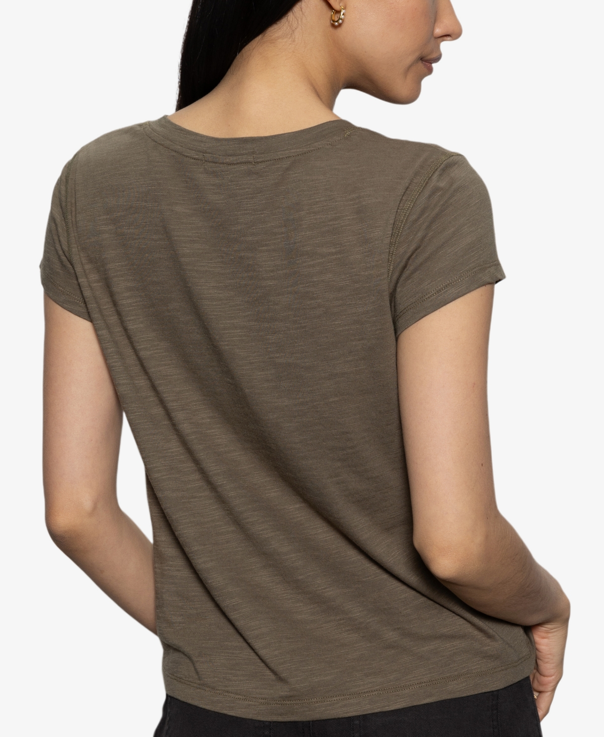 Sanctuary The New Girl Tee In Burnt Olive