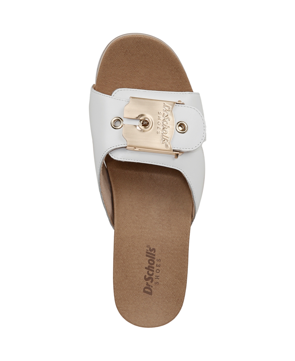 Shop Dr. Scholl's Women's Original Max Too Slide Sandals In White Leather