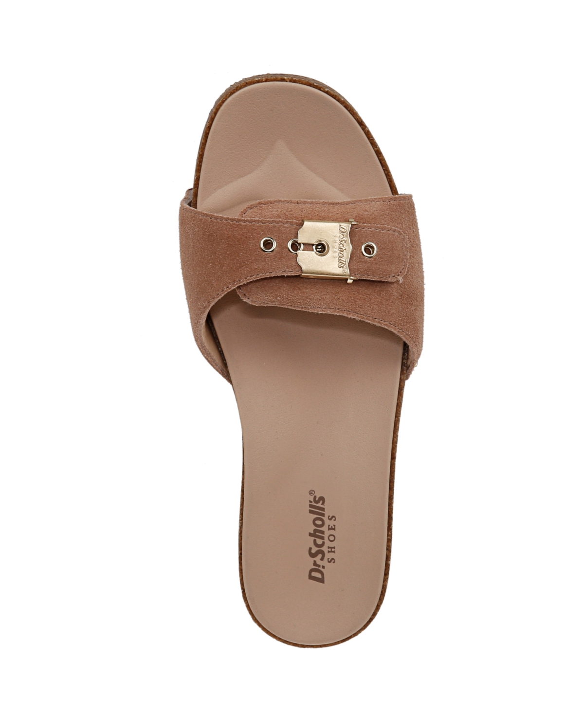 Shop Dr. Scholl's Women's Original Flex Slide Sandals In Honey Brown Suede