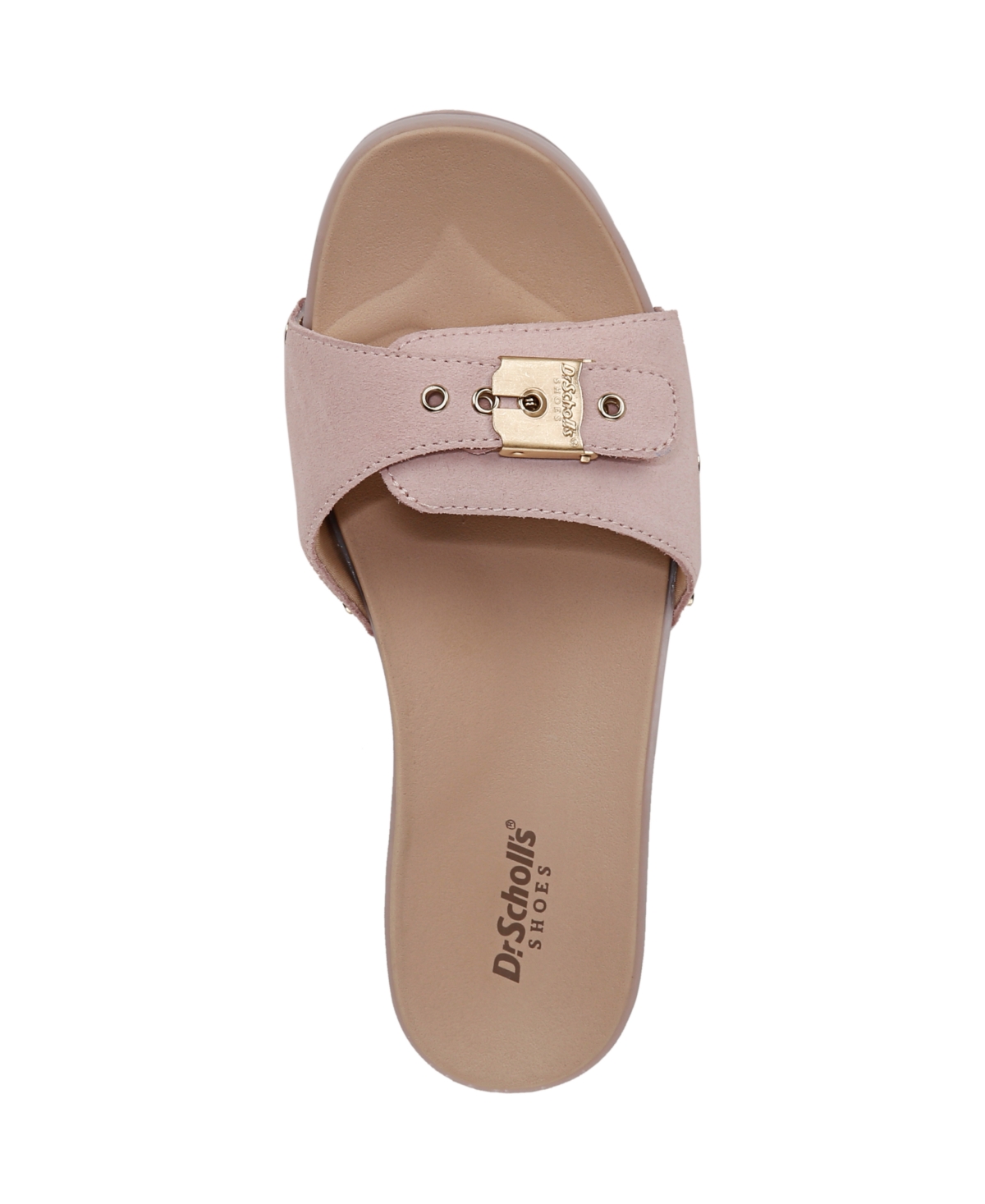 Shop Dr. Scholl's Women's Original Flex Slide Sandals In Blush Pink Suede