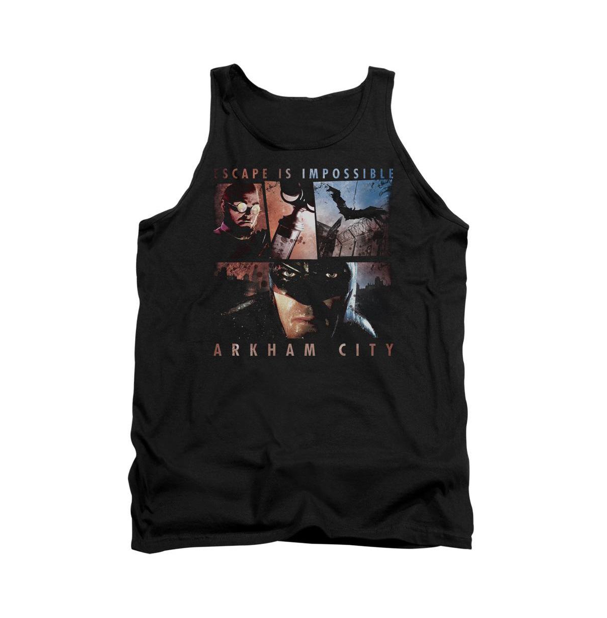 Men's Arkham City Escape Is Impossible Adult Tank Top - Black