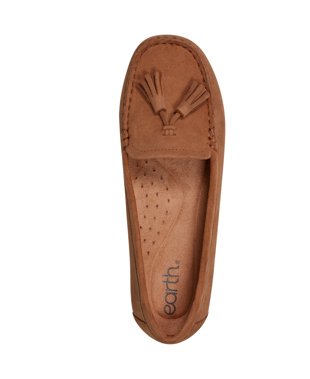 Shop Earth Women's Raquel Tassel Slip-on Loafers In Dark Natural Suede