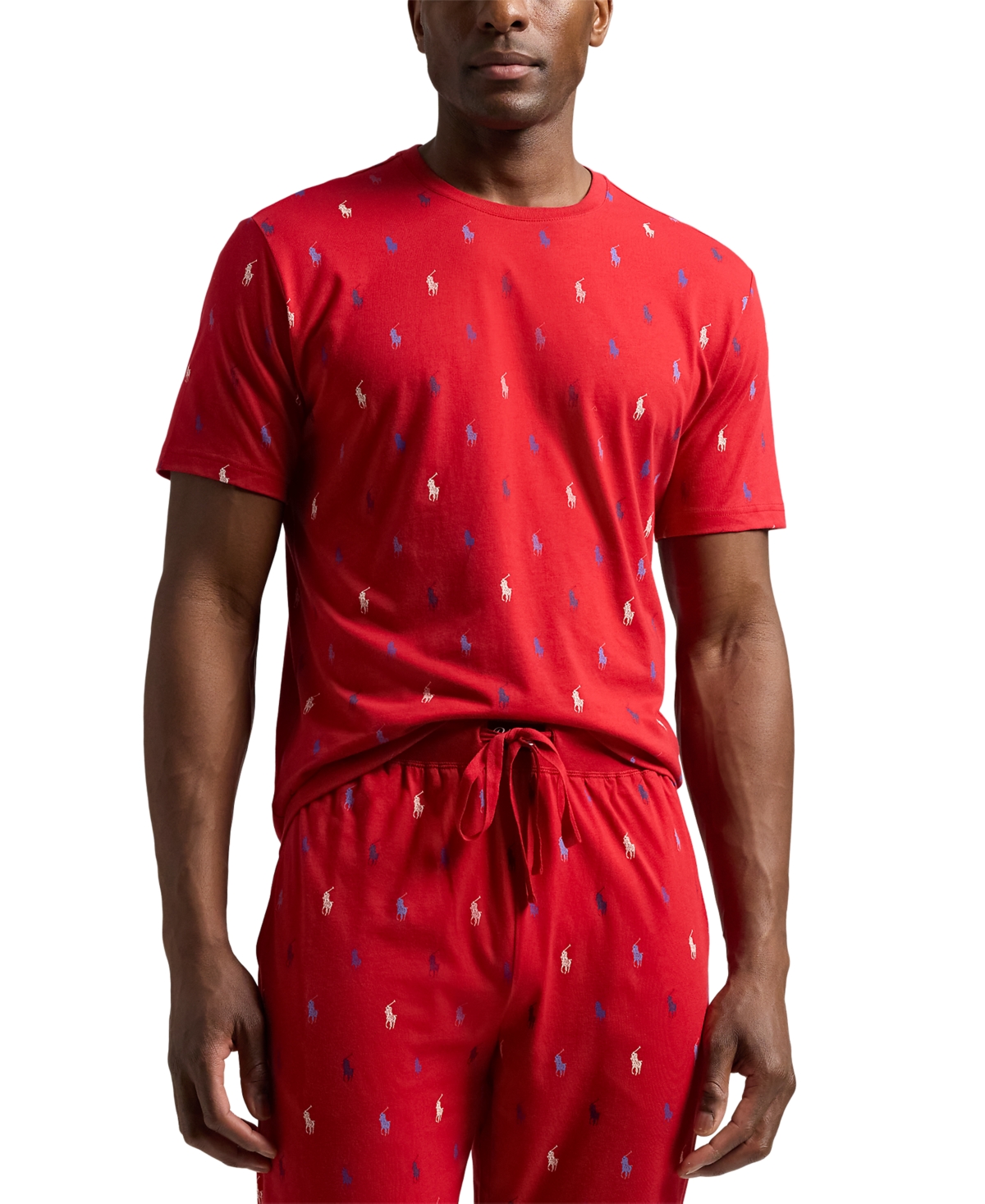 Polo Ralph Lauren Men's Polo Pony Jogger Pajama Set In Rl2000 Red,white,cruise Navy,rugby Ro