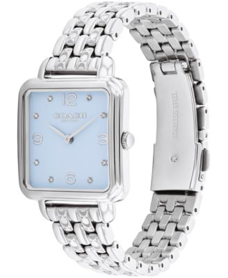 Women's Cass Silver Tone Stainless Steel Bracelet Watch, 28mm