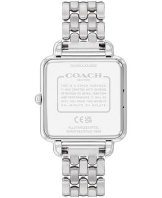 Women's Cass Silver Tone Stainless Steel Bracelet Watch, 28mm