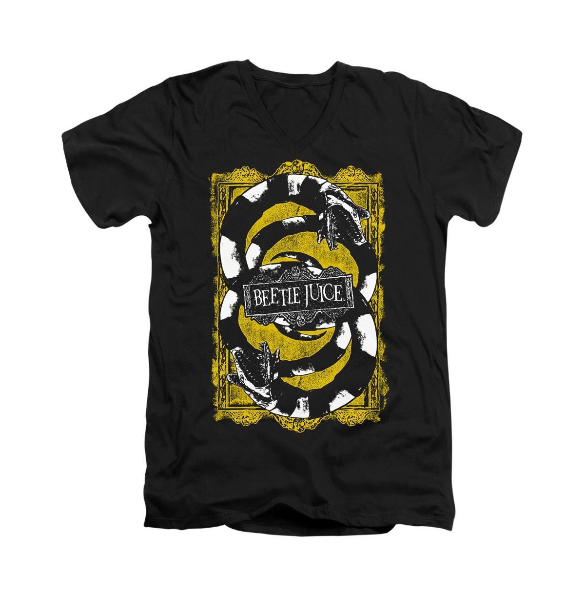 Mens We Got Worms Short Sleeve Adult V Neck Premium Cotton Tee / T-Shirt - Black