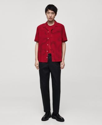 Men's Slim-Fit Printed Shirt