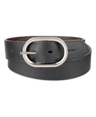 Reversible Center Bar Buckle Dress Belt