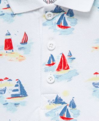 Baby Boys Breezy Cotton Polo Shirt & Shorts, 2 Piece Set