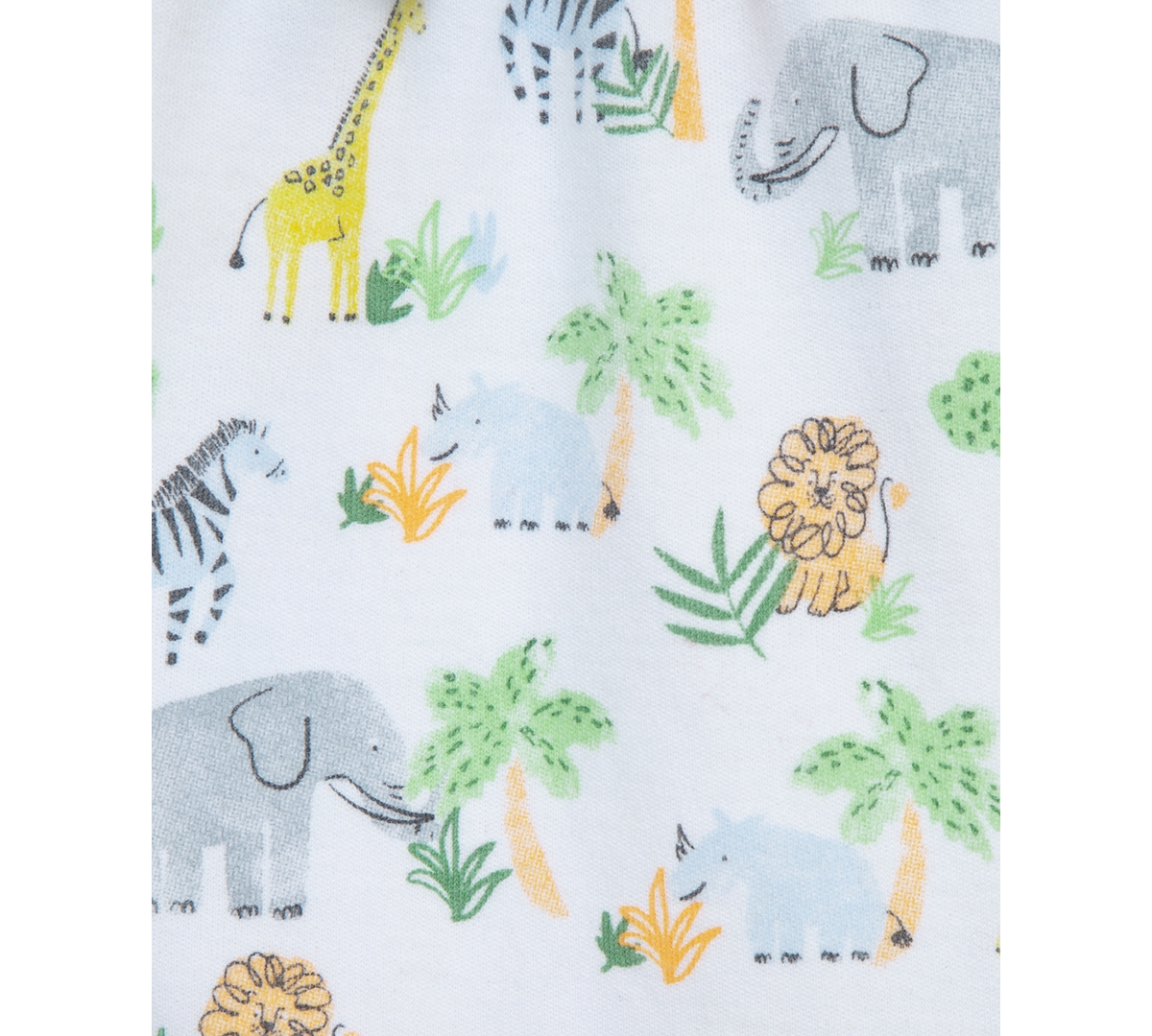 Shop Little Me Baby Boys Jungle Cotton Bodysuit, Pant & Hat, 3 Piece Set In Green