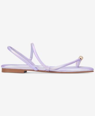 Women's Charlotte Gold Toe Strappy Flat Sandals - Extended Sizes Available