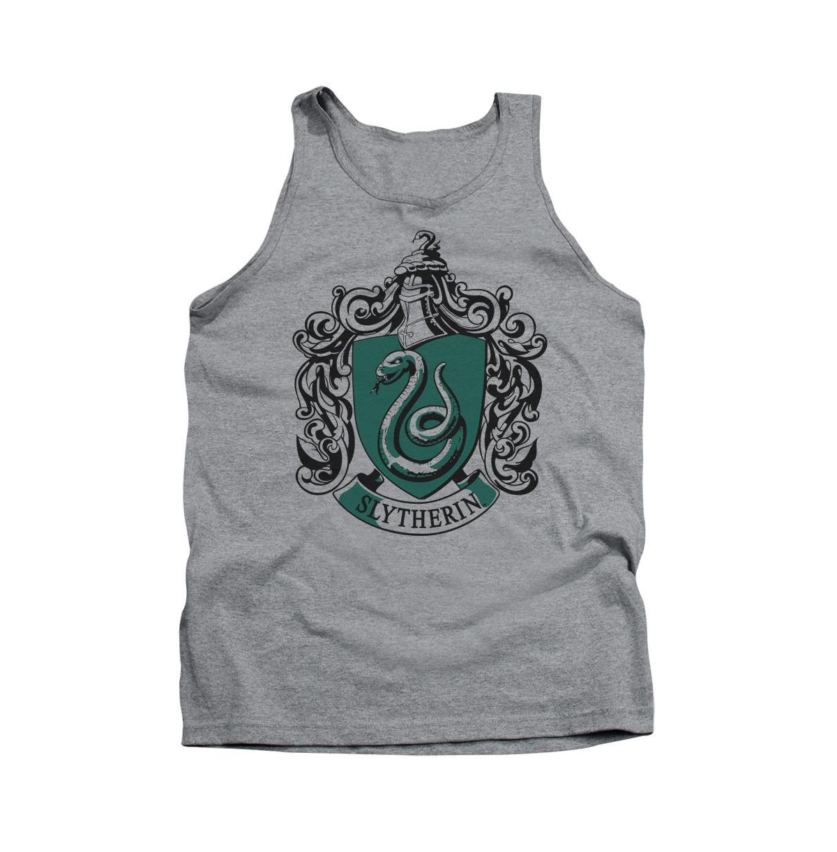 Mens Slytherin Crest Adult Tank Top - Medium grey