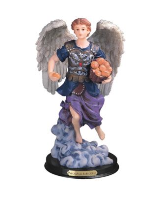 "2-PC Set" 12"H Archangel Barachiel Statue Chief of The Guardian Angels Holy Figurine Statue Ornament Home Room Office Decor and Perfect Ideas for Housewarming, Holidays and Birthdays