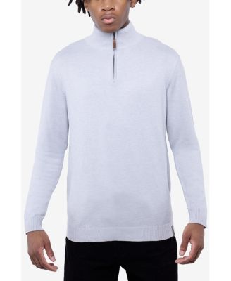 Men's Quarter Zip Mock Neck Sweater