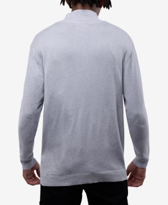 Men's Full Zip Mock Neck Sweater