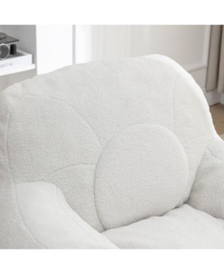 Cozy Bean Bag Chair with Memory Foam Filling, Tufted Faux Fur Bean Bag Sofa-The Pop Home