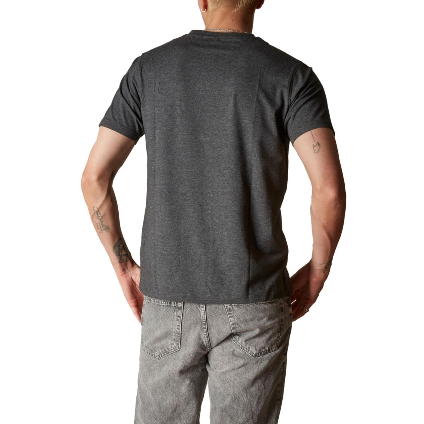Мужская футболка Members Only Big & Tall Men s Cotton Crew Neck, цвет: Угольный — фото 4