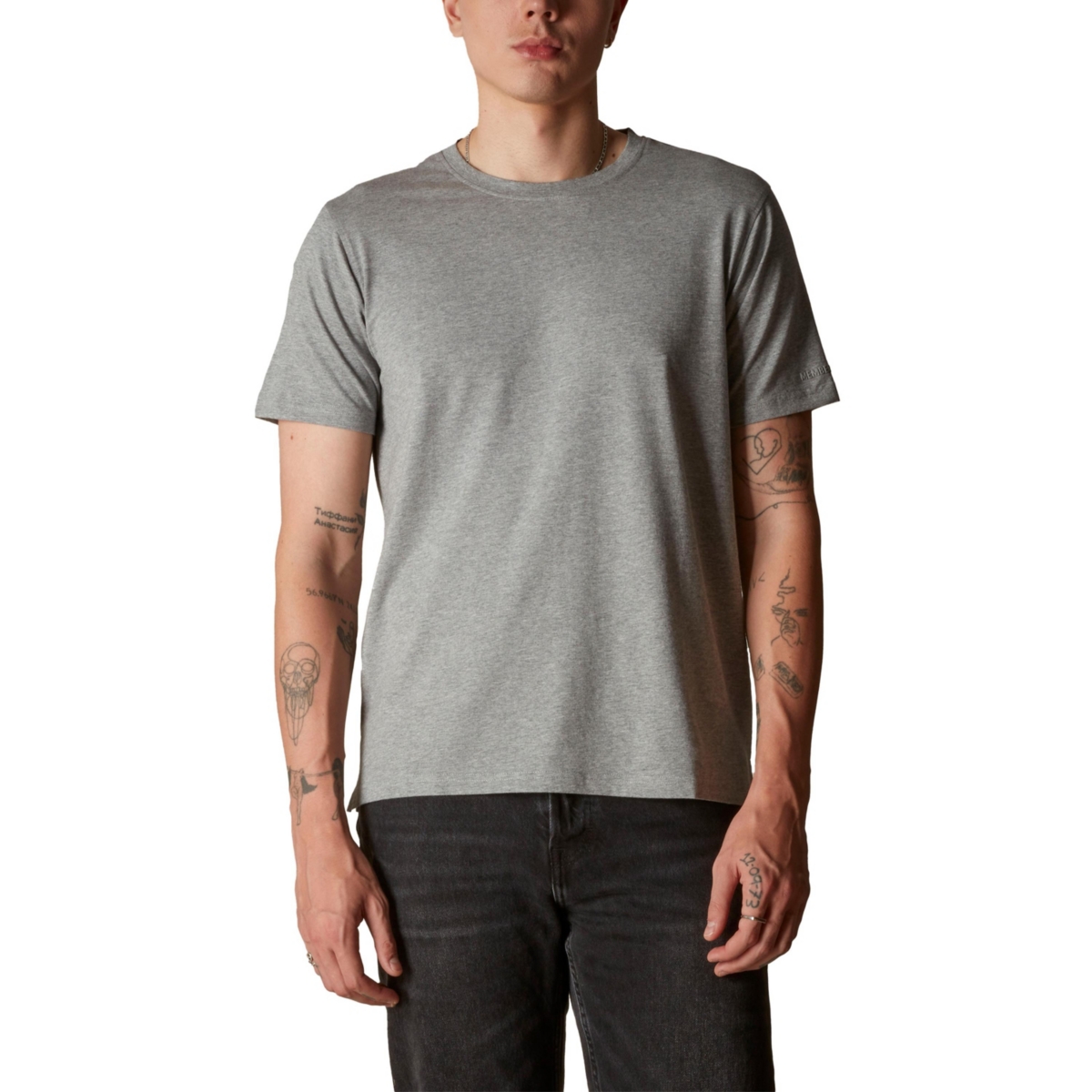 Big & Tall Men's Crew Neck T-Shirt - Grey