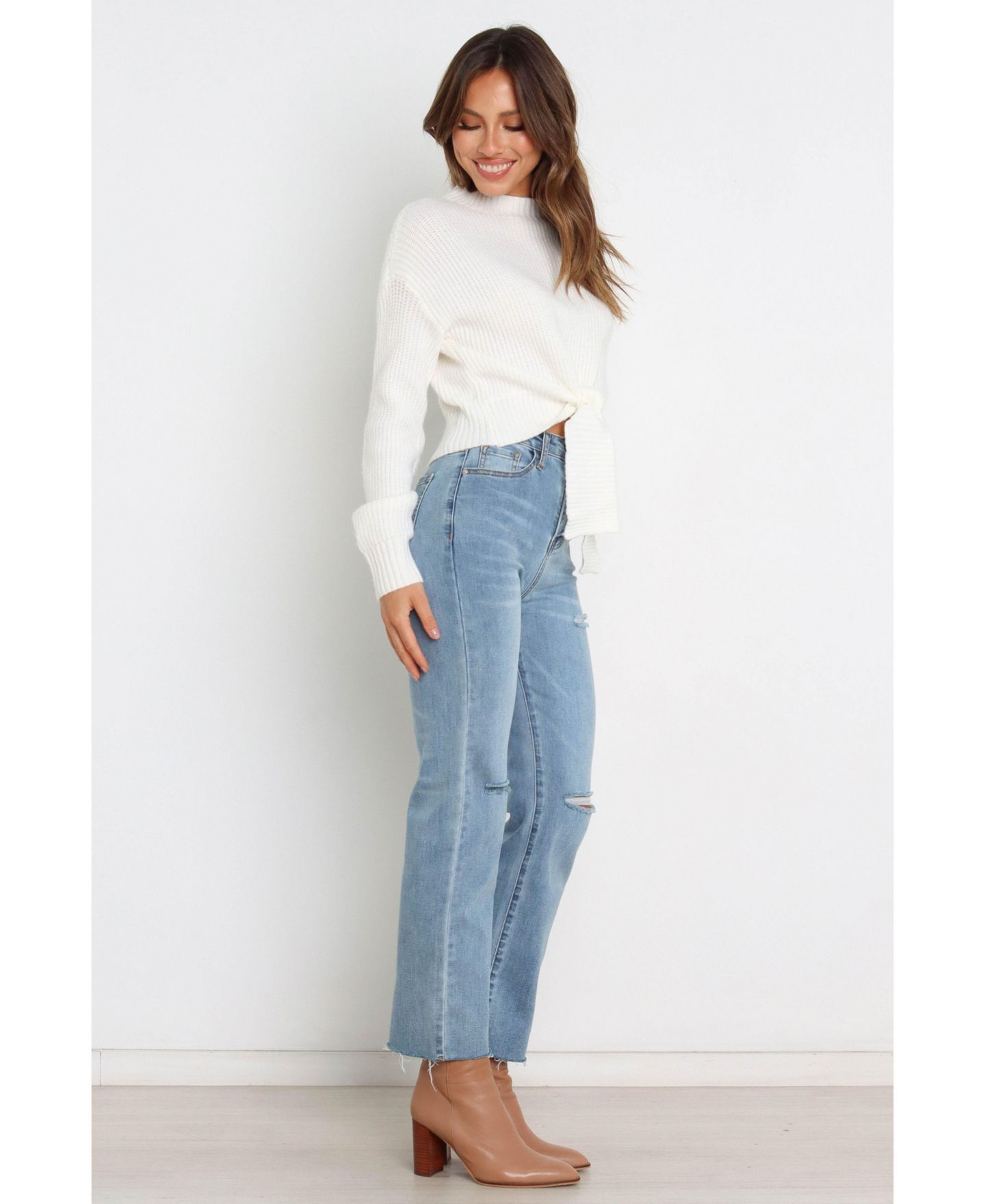 Женский свитер Petal and Pup Captivate Knit, цвет: Кремовый — фото 11