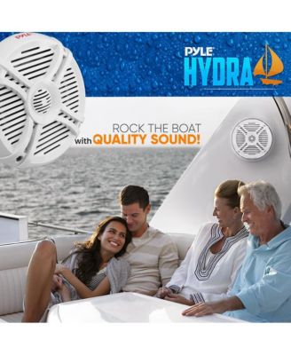 6.5-Inch Component Marine Speakers, 250 Watts, White