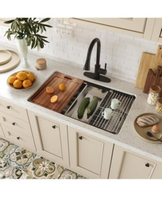 31inch L x 19inch W Undermount Kitchen Sink with Accessories