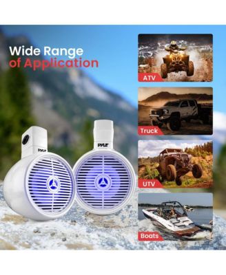 8'' Marine Bluetooth Wakeboard Speaker System with LED Lights, 300W