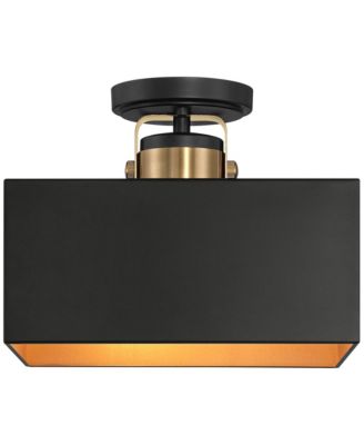 Artemis Semi Flush-Mount Ceiling Light with Modern 2-Light Metal Fixture for Kitchen or Foyer