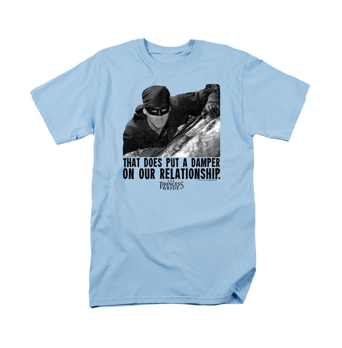 Mens Damper Short Sleeve Adult Tee / T-Shirt - Bright blue