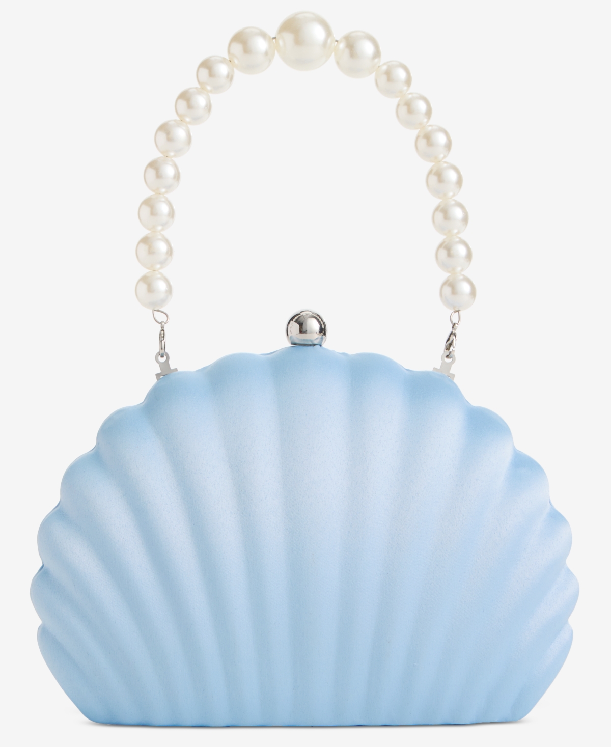 Inc International Concepts Seashell Minaudiere Satin Crossbody, Exclusively At Macy's In Bliss Blue