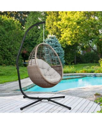 Hammock Steel C Stand -Stand for Hanging Hammock Chairs - 300 Pound Capacity, Black