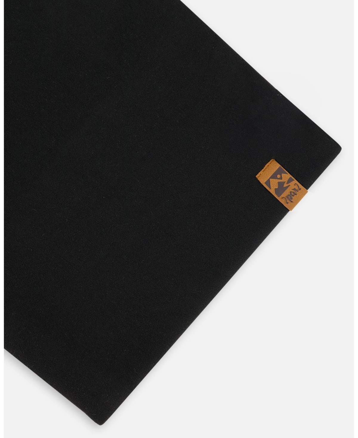 Deux par Deux Kids Unisex Solid Neck Tube Black - Toddler|Child