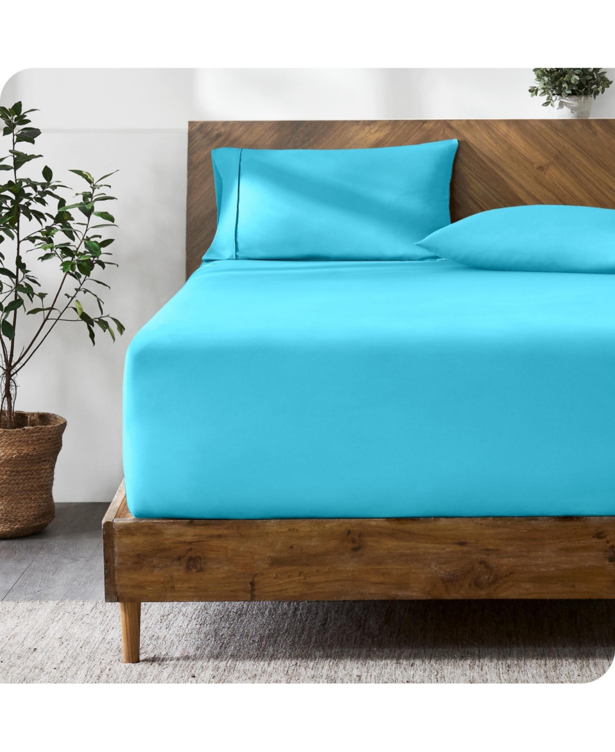 Bare Home 22 Inch Extra Deep Pocket Fitted Sheet