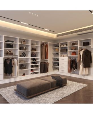 2 Pack  14&amp;#x22; Wide Modular Closet Shelves, Corner Board