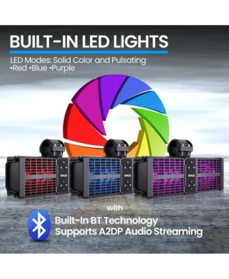 11" Powered ATV/UTV Soundbar System with Bluetooth & LED Lights