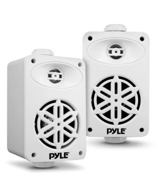 3.5” 2-Way Indoor/Outdoor Speaker System - Waterproof Design with 1/2” High Compliance Polymer Tweeter