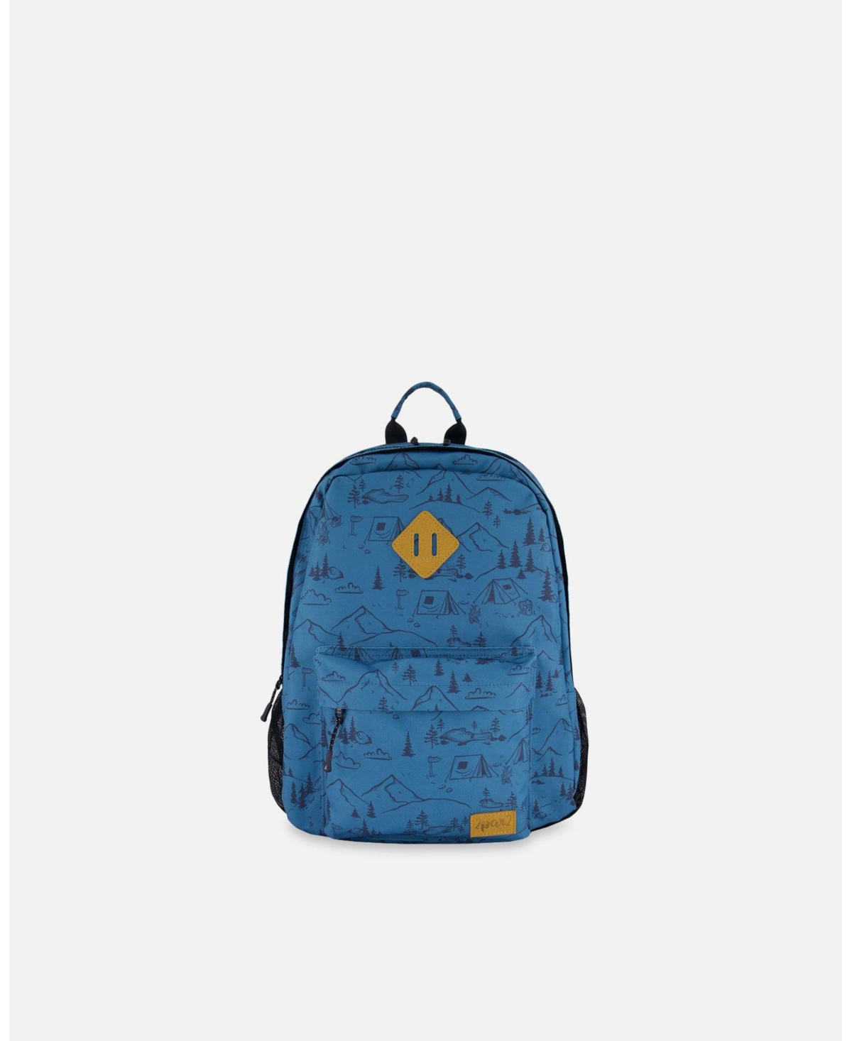 Boy Backpack Blue Camping Print - Child - Blue camping print