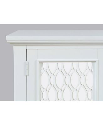 Isabella 38" Luxury Mirrored Accent Storage Cabinet