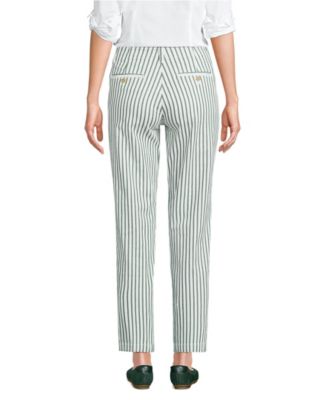 Women's Mid Rise Classic Straight Leg Chino Ankle Pants