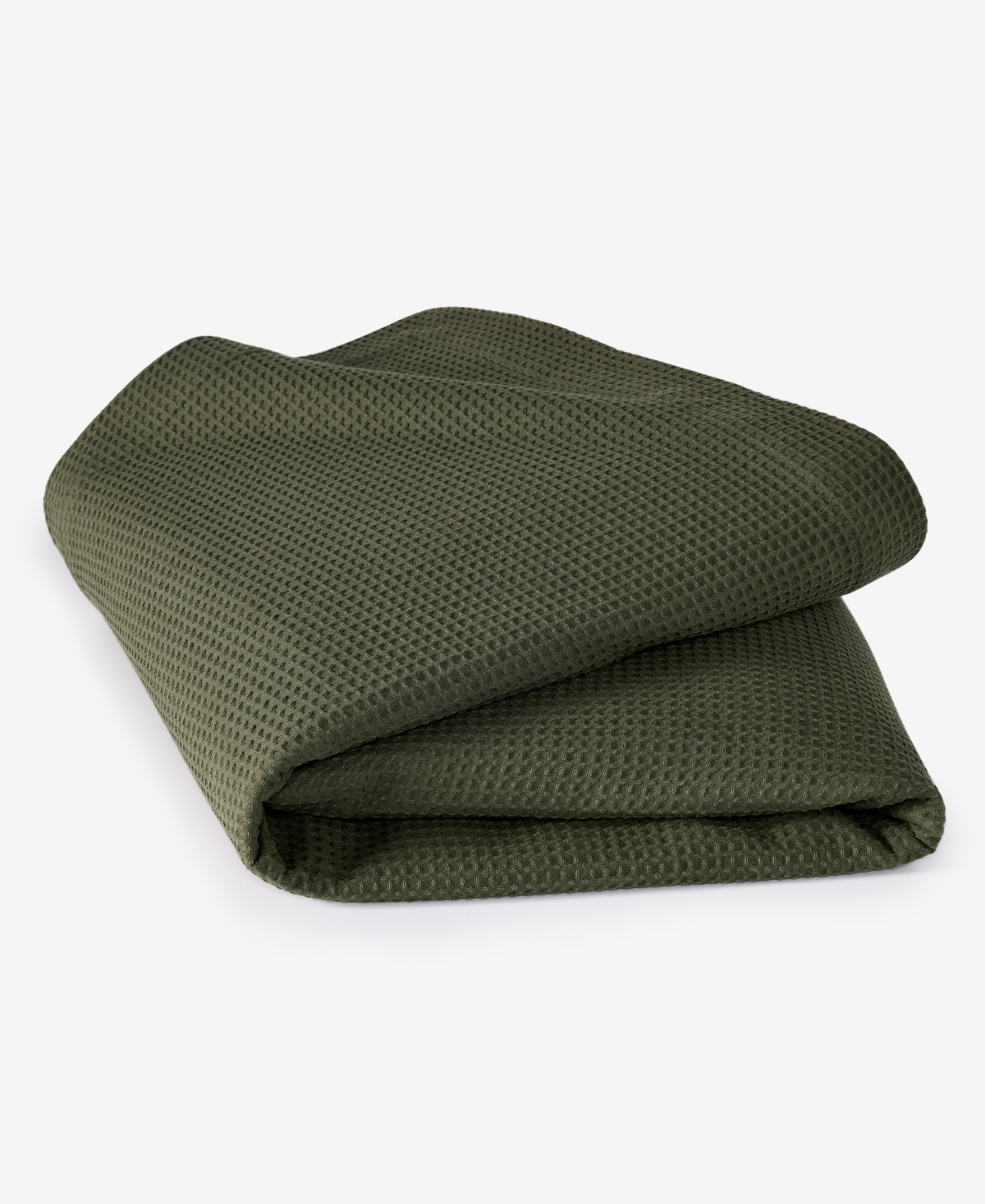 Arch Studio Waffle Cotton Blanket, Twin, Exclusively At Macy's In Olive