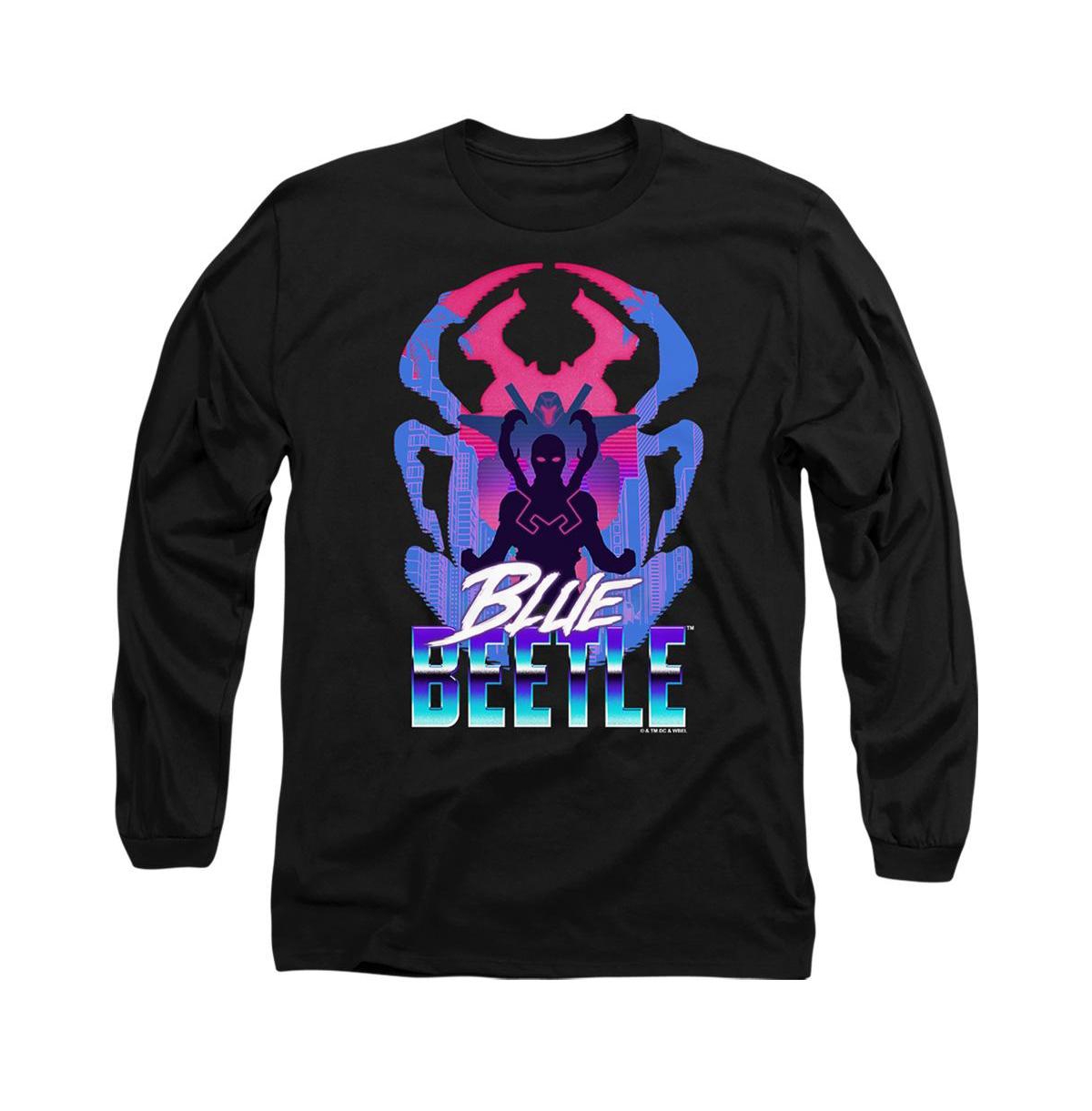 Men's Silhouette Long Sleeve Adult Tee / T-Shirt - Black