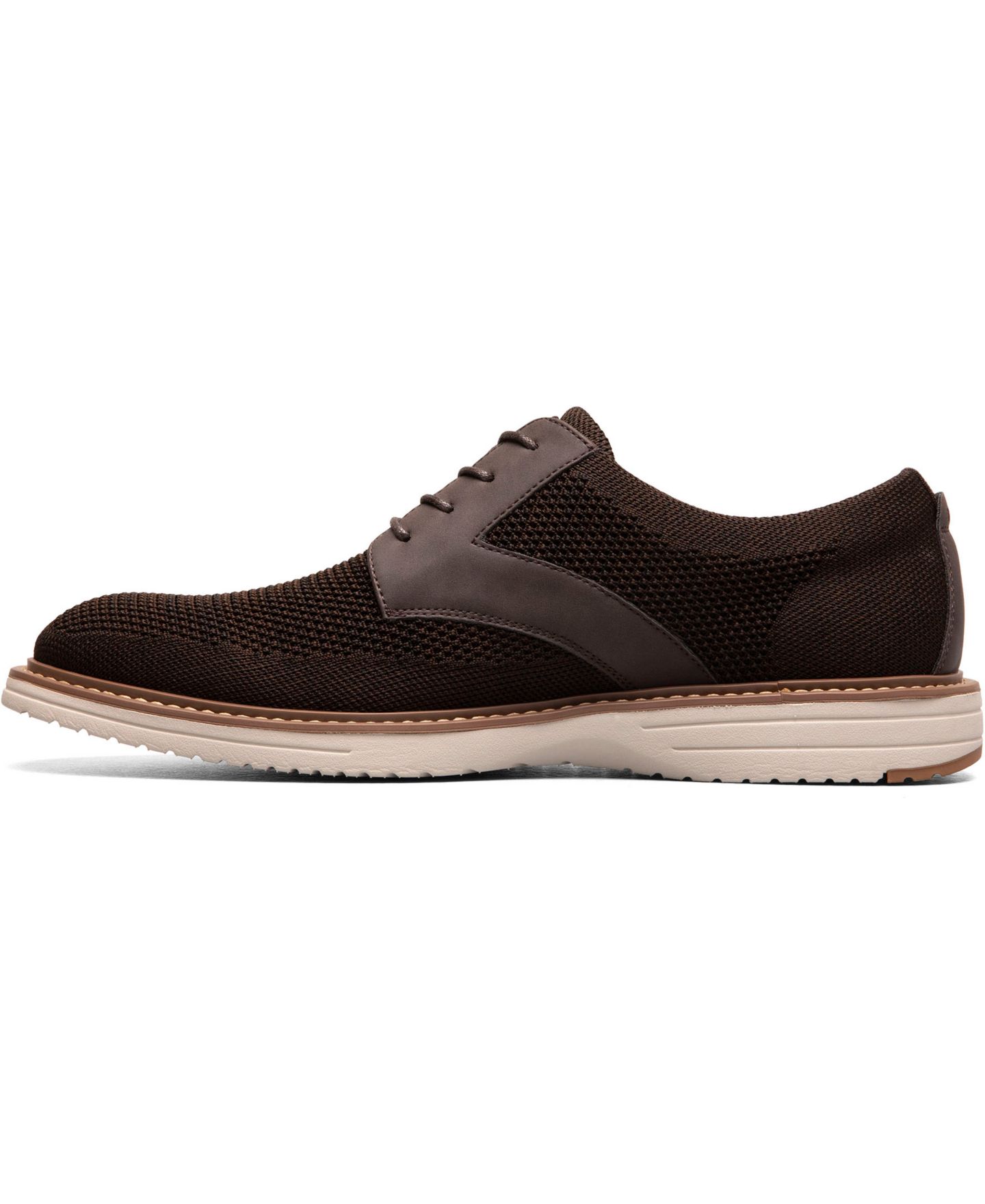 Nunn Bush Men's Griff Knit Plain Toe Oxford, цвет: Коричневый — фото 3